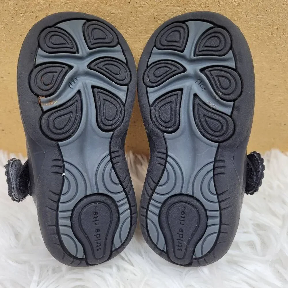 Stride Rite Infant Black Nicolette Mary Janes Size 5 M